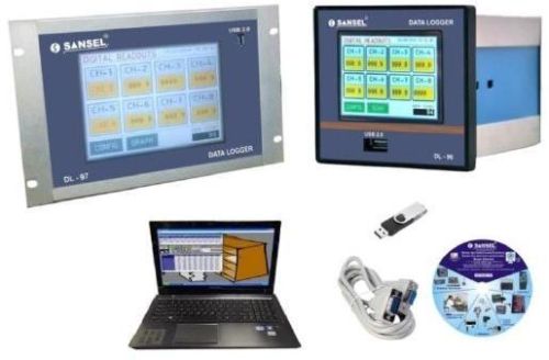 SANSEL Plastic Touch Screen Data Logger, Voltage : 220 V For Monitoring