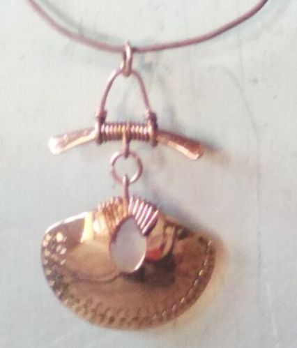 Non Polished Copper Pendant, Gender : For Ladies