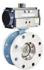 Pneumatic Actuator Offset Butterfly Valve
