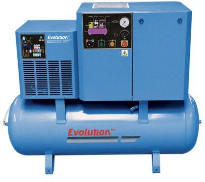 Steel 50Hz Semi Automatic Rotary Screw Air Compressor