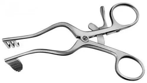 Stainless Steel Surgical Self Retaining Retractor, Length : 10 Inch / 25 Cm