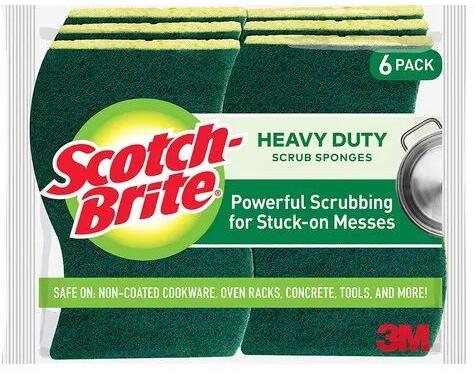 Nylon Scotch Brite Scrub Sponge, For Kitchen