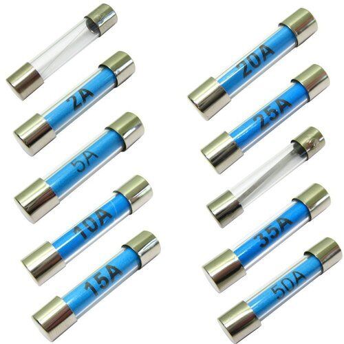 Electronic Glass Fuse, For Motor, Air-Conditioner, LCD Monitor, Voltage : 2A - 50A