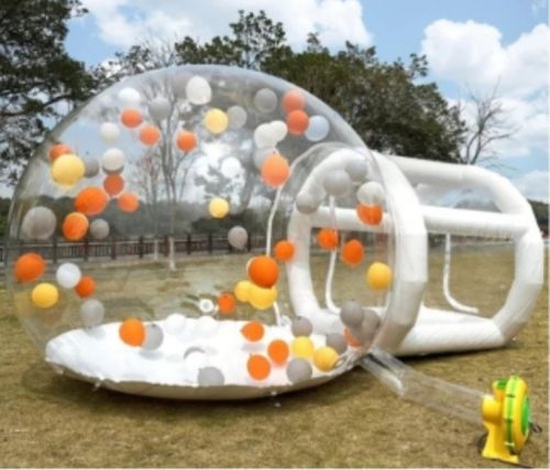 Round Plain PVC Inflatable Bubble Game, For Home, Personal, School, Packaging Type : Cartoon Box