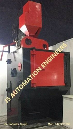 Mild Steel Semi-Automatic Tumble Shot Blasting Machine, For Rust, Paint, Laminate Surface, Casting Forging