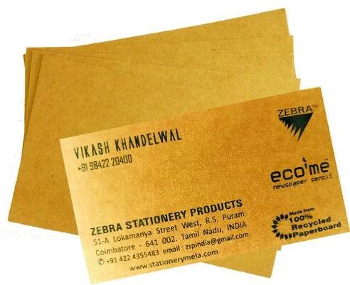 Paper Business Cards, Color : Brown