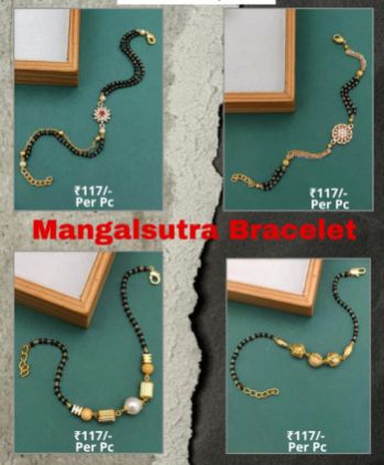 Tohfa Brass Diamond Imitation Mangalsutra, Occasion : Daily Wear, Wedding Wear