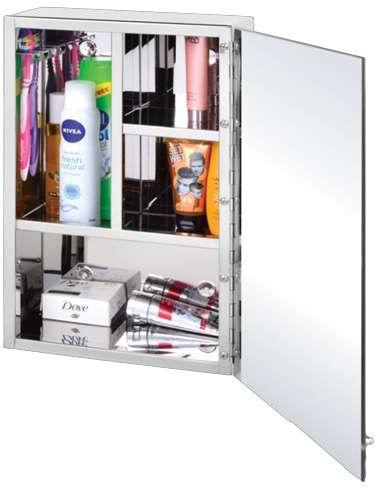 Bathroom LED SS Mirror Cabinet, Size : 20X14 Inch