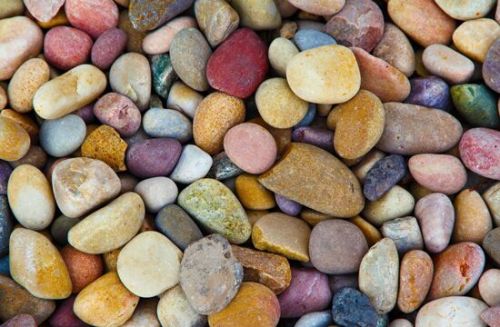 Polished Stone Pebbles, For Decorative Item, Shape : Mixed