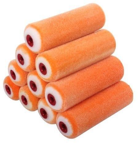 Flocked Foam Rollers, Color : Orange