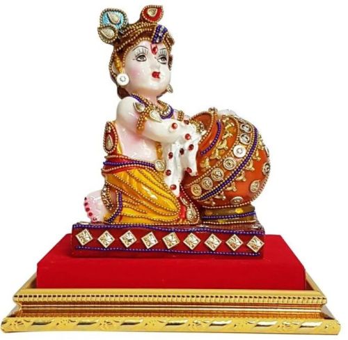 Polyresin 0.5 Polished Laddu Gopal Statue, For Home