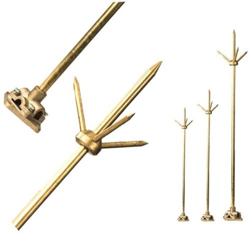 Pure Copper 99% Lightning Arresters, Brand Name : Lps