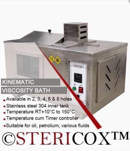 Ambient+10°c To 120°c Kinematic Viscosity Bath, For Laboratories