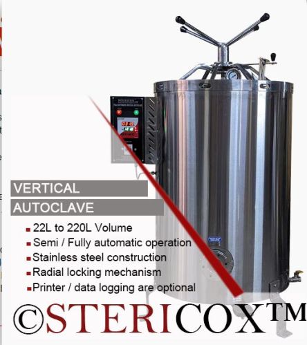 220 Volts 50Hz Vertical Autoclave