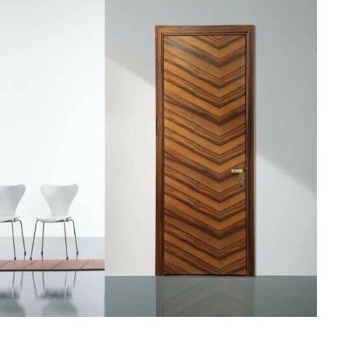 Brown Hinged Wood Veneer Doors