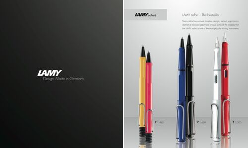 Round Metal Lamy Safari Pens, For Writing, Length : 4-6inch