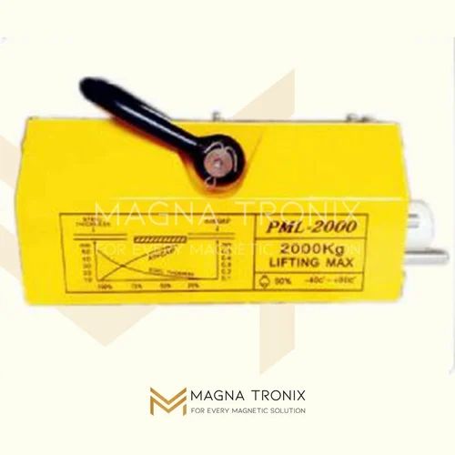 Neodymium Yellow Permanent Magnetic Lifter, Shape : Rectangle