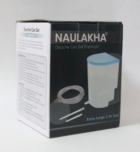 Transparent 2000ml Plastic Douche Can Set