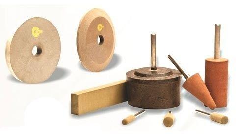 Round Coated Rubber Flexible Polishing Wheel, Color : Brown