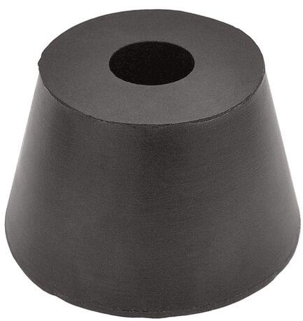 Round Polished Rubber Buffers, For Industrial, Color : Black