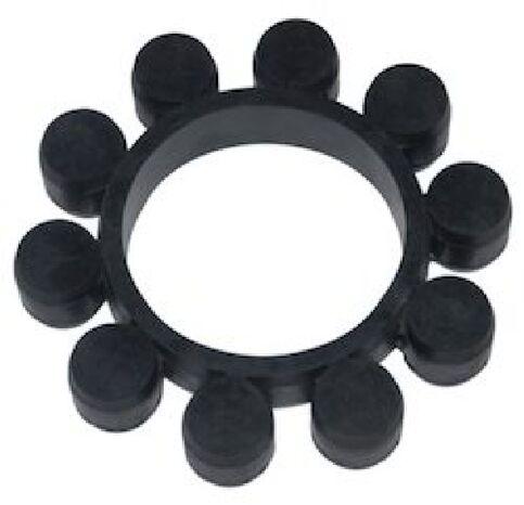 Round Polished Rubber Star Couplings, Color : Black