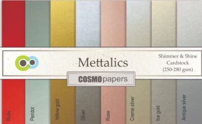 Cosmo Metallic Paper Sheet, For Printing