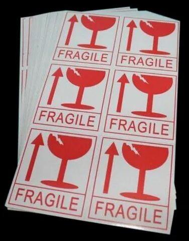 Printed PVC Sticker, Color : Red White