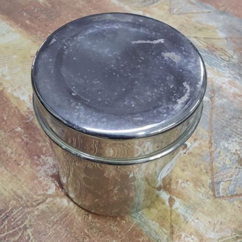Silver Round Stainless Steel Sugar Container, Capacity : 2 Kg