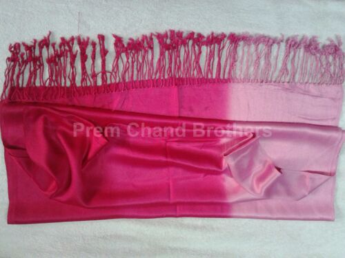 Satin Shaded Stole, Size : 28 X 72 Inch