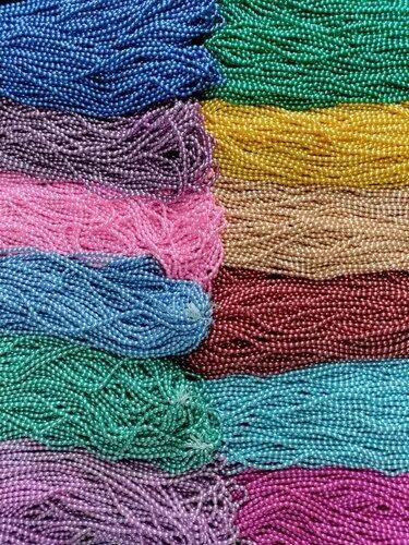 Star Plastic Glossy Pearl Colored Bead