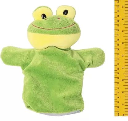 Frog Hand Puppet Soft Toy, For Baby Playing, Feature : Light Weight