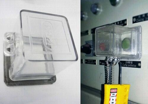 Transparent Glass Electrical Panel Lockout