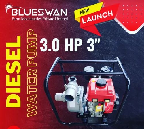 Alluminium Diesel Portable Water Pump, For Agricultural, Discharge Outlet Size : 3'