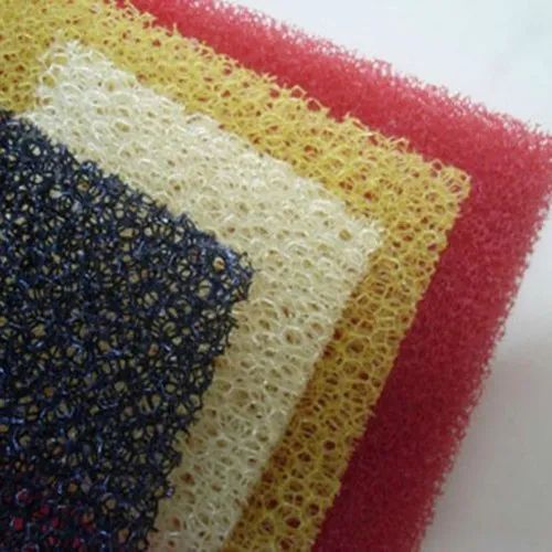 Multicolor Polyether Reticulated Polyurethane Foam, Shape : Rectangle Sheets