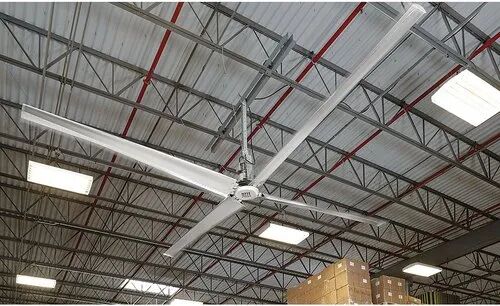 Aluminum Industrial Ceiling Fan, Color : Silver