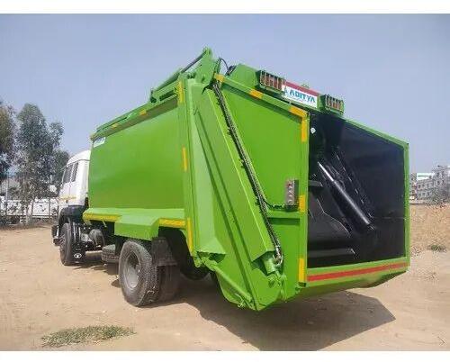Semi-Automatic Garbage Compactor, Color : Green