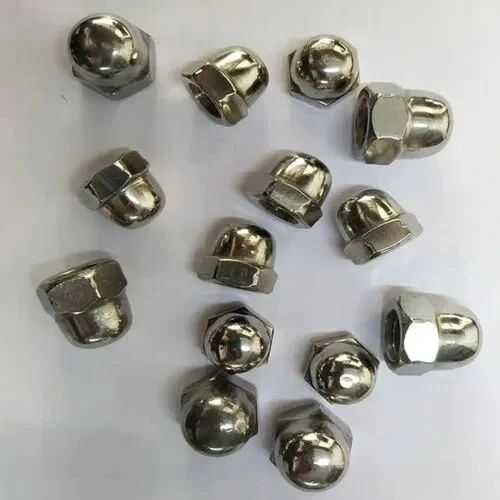 Brass Hex Dome Nut, Shape : Hexagonal