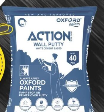 Action Wall Putty, Packaging Size : 40KG, 20KG