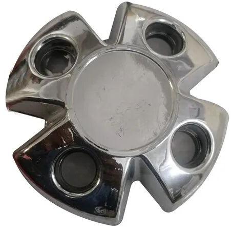 Alloy Steel E-rickshaw Wheel Cap, Color : Silver