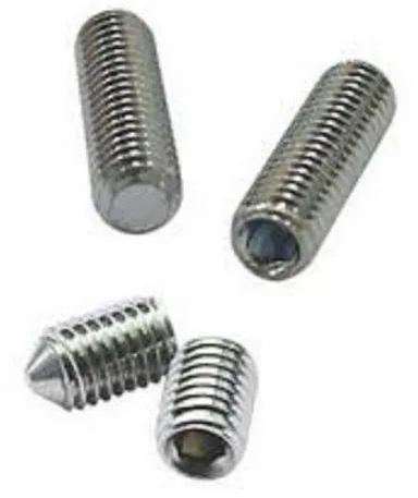 Round Titanium Steel Monel Grub Screw, Color : Silver