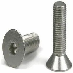 Stainless Steel Counter Sunk Screw, Color : Silver