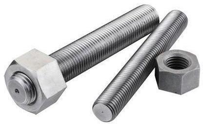 Polished Titanium Stud Bolt, Shape : Round