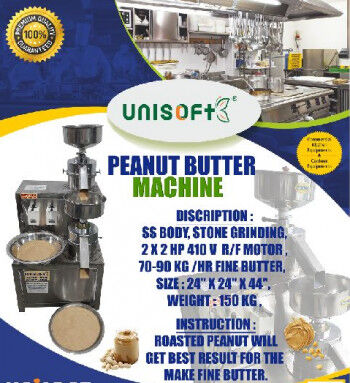 Unisoft Electric 150 Kg Peanut Butter Machine, Certification : ISO 9001:2015