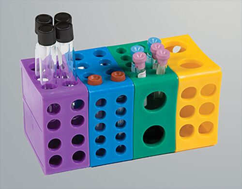 Radical Plastic Rotatable Multi Rack, For Chemical Laboratory