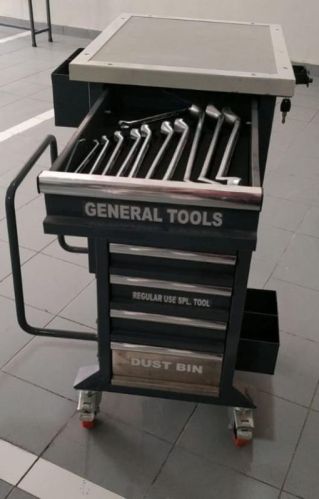 Metal Tools Trolley With Display, Shape : Rectangular