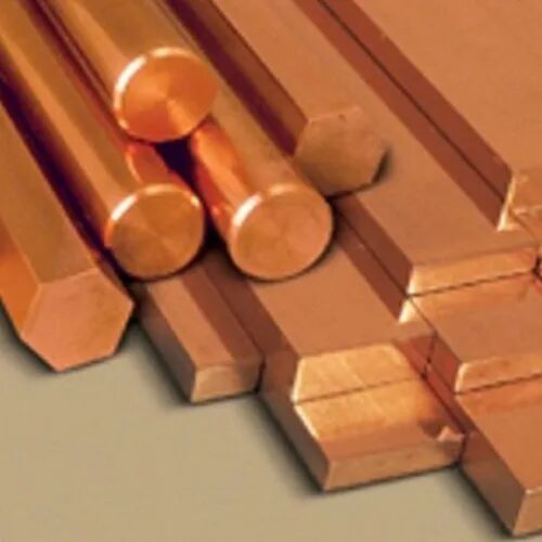 Solid Copper Rods, Shape : Round, Square, Hexagon