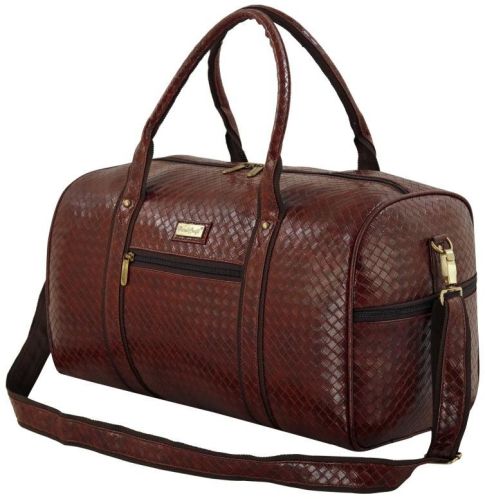 Ldb02chtyrust Hard Craft Textured PU Leather Stylish Duffle Bag