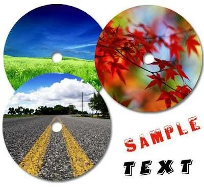 PVC CD DVD Stickers Labels, Packaging Type : Packet