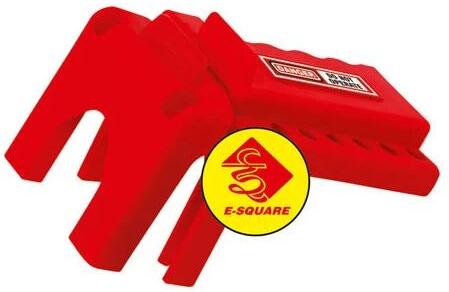 E-Square Polyurethane Ball Valve Lockout, Color : Red