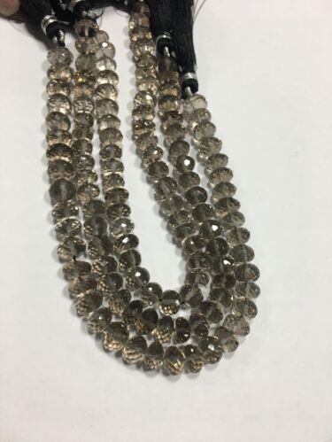 Faceted Rondelle Beads, Color : Black